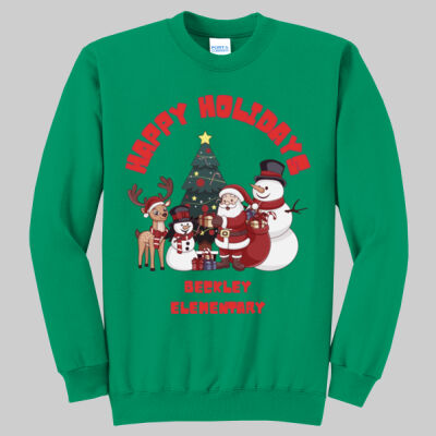Adult Crewneck - Happy Holidays - Red Thumbnail