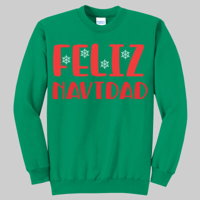 Adult Crewneck - Feliz Navidad - Red Thumbnail