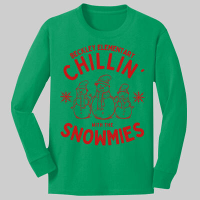 Youth Long Sleeve Shirt - Chillin' - Red Thumbnail