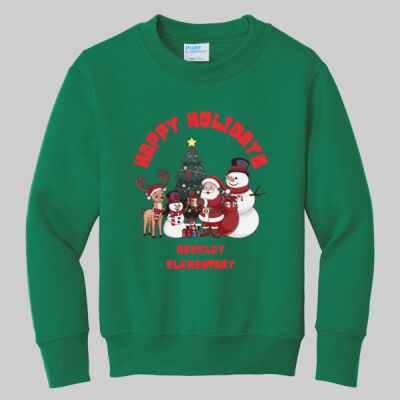 Youth Crewneck - Happy Holidays - Red Thumbnail