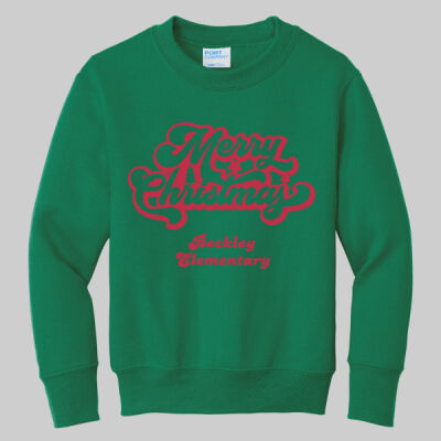 Youth Crewneck - Merry Christmas - Red Thumbnail