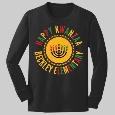 Youth Long Sleeve Shirt - Happy Kwanzaa Thumbnail