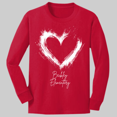 Youth Long Sleeve Shirt - Valentine's Heart Thumbnail
