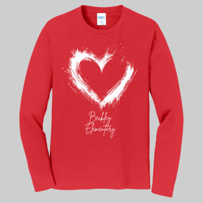 Adult Long Sleeve Shirt - Valentine's Heart Thumbnail
